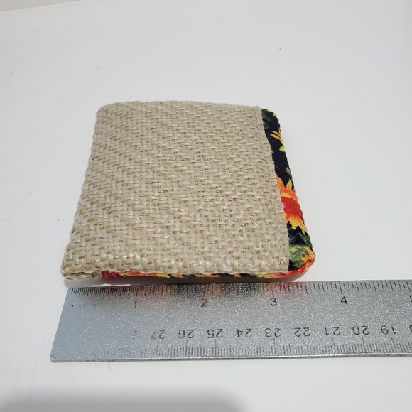 Mexican Artesanal Handmade Knit Fabric Coin Purse  Colorful Boho Mexico - Picture 6 of 6